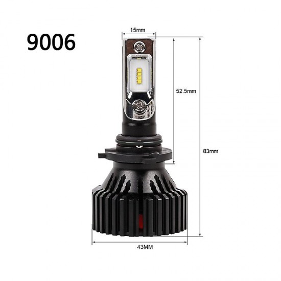 LED автолампа в головной свет T8 STELLAR цоколь HB4 (9006) (компл. 2 шт.) 