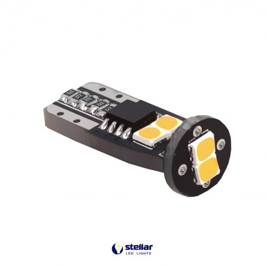 LED автолампа 3G6 STELLAR цоколь T10/W5W CAN BUS желтый (1 шт.) 