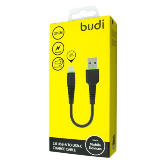 Кабель Budi USB-Type-C  кабель 0.2m (M8J150T20)