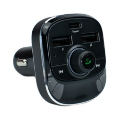 FM-трансмиттер Budi Bluetooth Type-C port + 2 USB 3.4A/5V (T19)