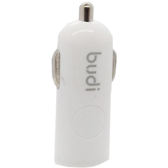 Автомобильное зарядное устройство Budi micro USB 2.4A + MicroUSB cable 1.2 m White (M8J062M) 